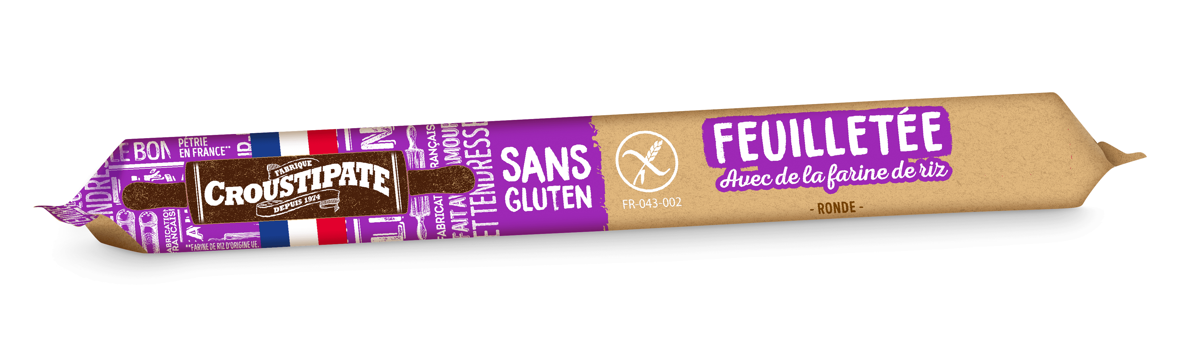 Pâte feuilletée sans gluten - Croustipate