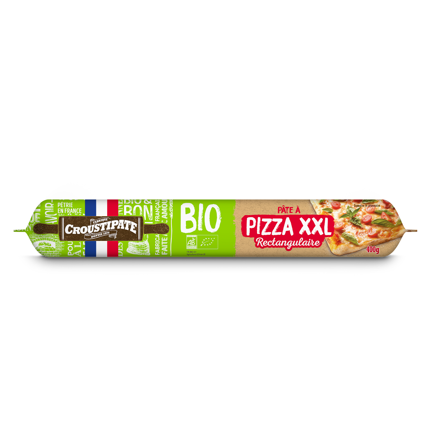 CROUSTIPATE Croustipate kit pizza epaise 600g 8ct 