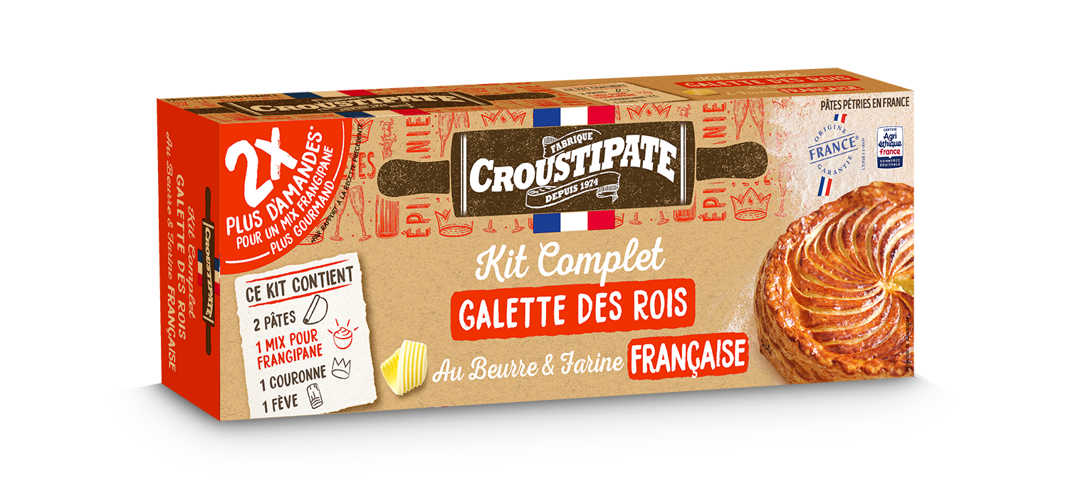 Kit pour galette des rois Kit CROUSTIPATE : le kit de 580 g à Prix Carrefour